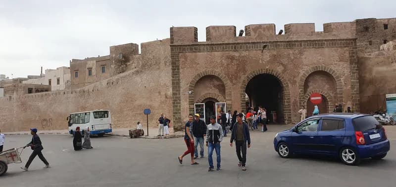 Bab Doukkala gate, the northern entrance to Essaouira’s medina